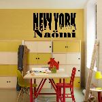 Exemple de stickers muraux: Naömi NY in letters (Thumb)